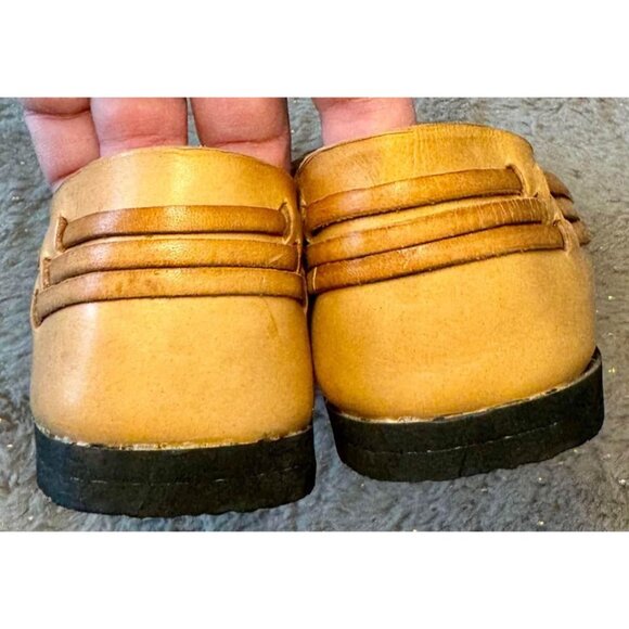 FK Leather Boys Sandals Size 3 Brown - Picture 6 of 9